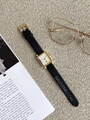 gambar-depan-Tory-Burch-Robinson-Watch-Black-Leather-Gold-Tone-balilene