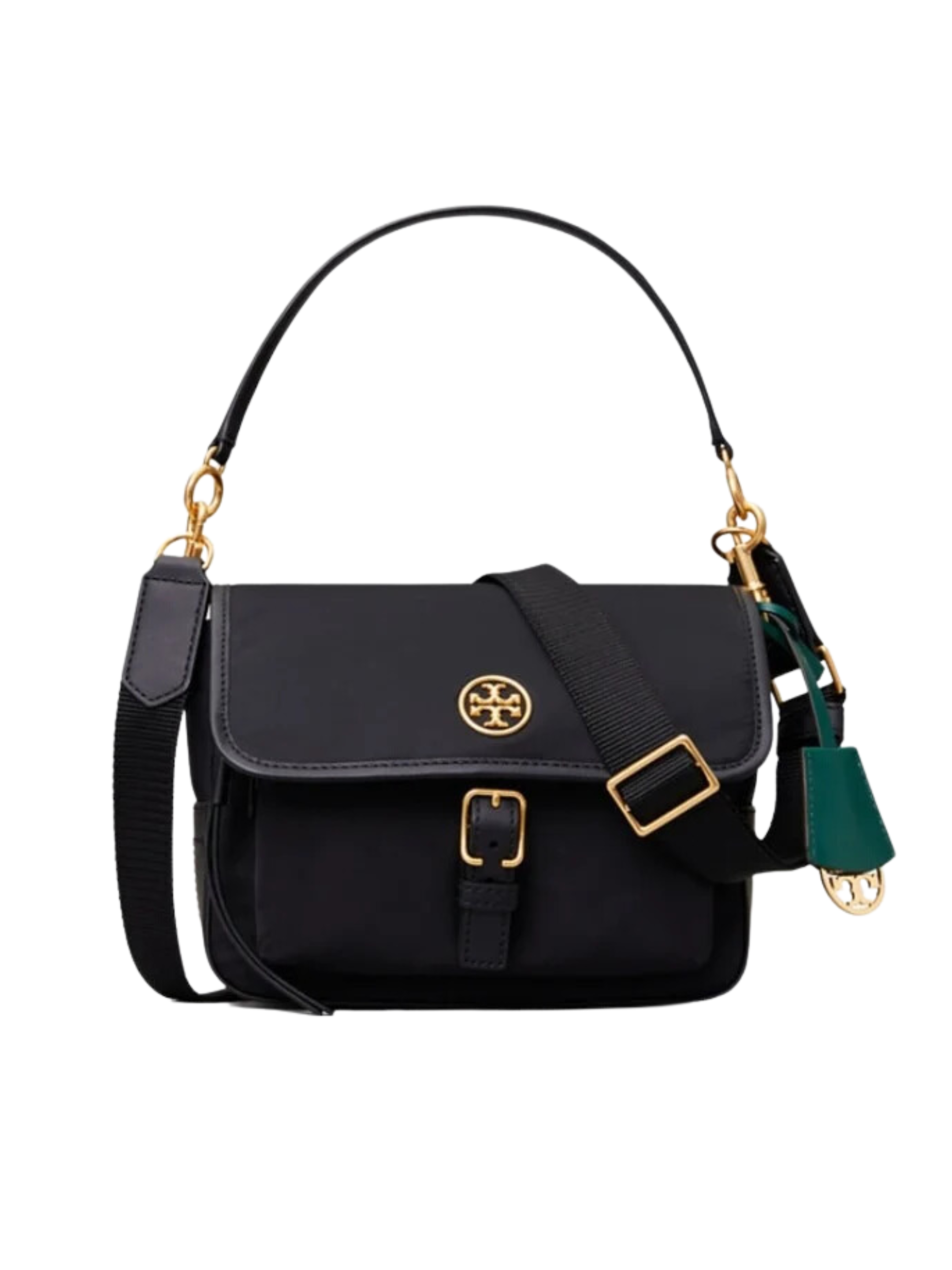 gambar-depan-Tory- Burch- Piper- Nylon- Crossbody- Black