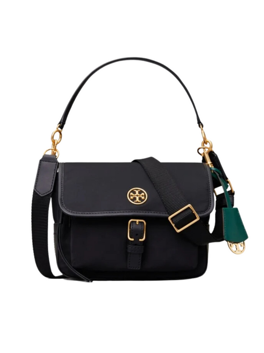 gambar-depan-Tory- Burch- Piper- Nylon- Crossbody- Black