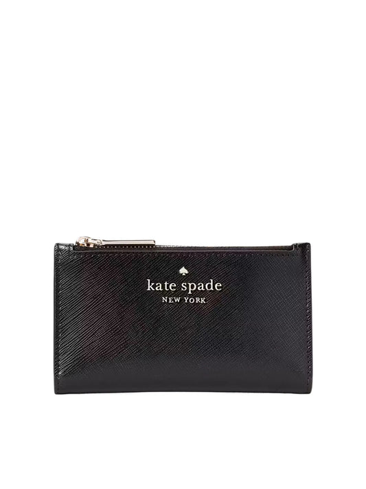 gambar-depan-kate-Spade-Staci-Small-Slim-Bifold-Wallet-Black