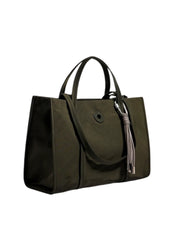 gambar-depan1-Bimba-Y-Lola-Chimo-Logo-Plaque-Large-Nylon-Shopper-Bag-Dark-Green