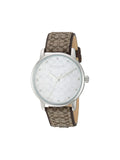 gambar-depan1-Coach-Grand-Silver-Dial-Watch-Signature-Brown-Strap