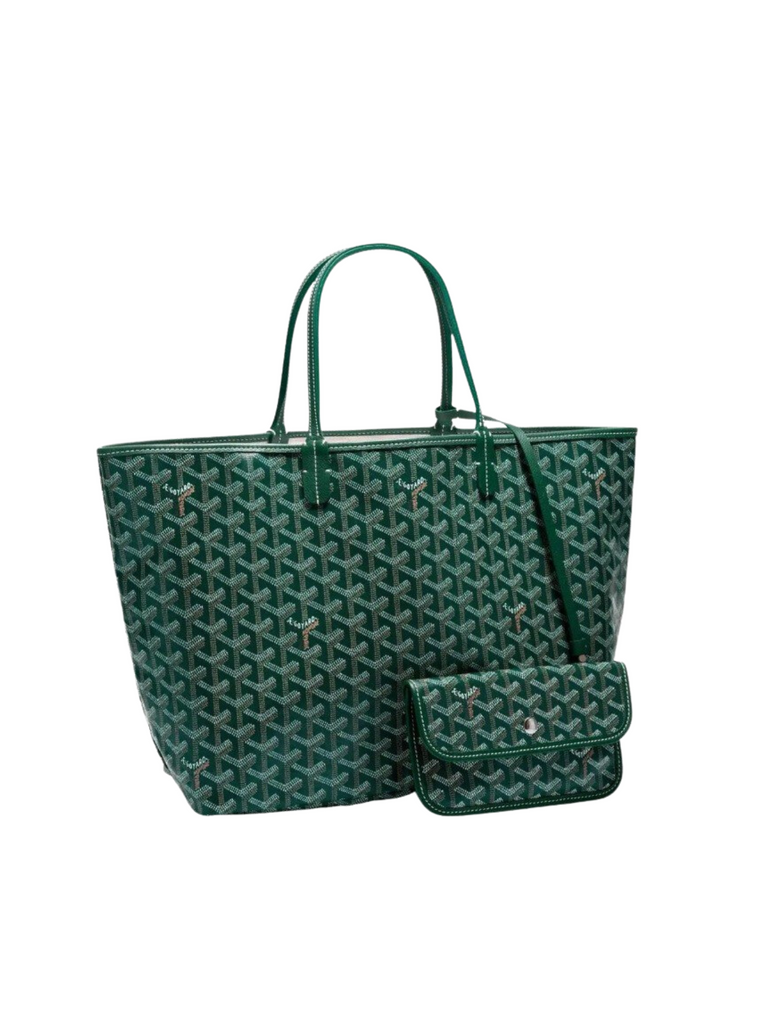 gambar-depan1-Goyard-Saint-Louis-PM-Tote-Bag-Green