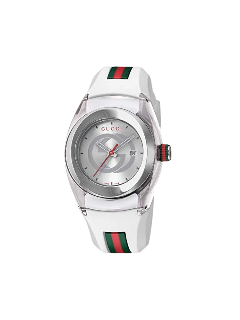 gambar-depan1-Gucci-Sync-36MM-Stainless-Steel-White-Rubber-Strap-WatchWEBP
