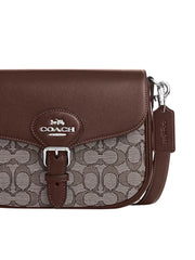 gambar-detail-Coach-Amelia-Saddle-Bag-In-Signature-Jacquard-Oak-Maple