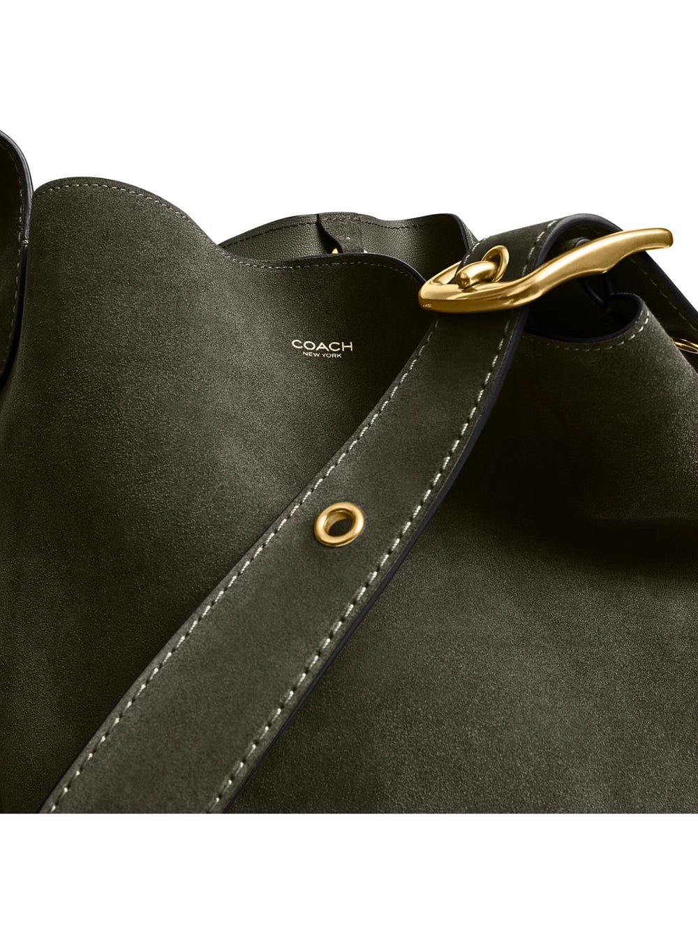 gambar-detail-Coach-Bleecker-Bucket-Bag-Suede-Olive