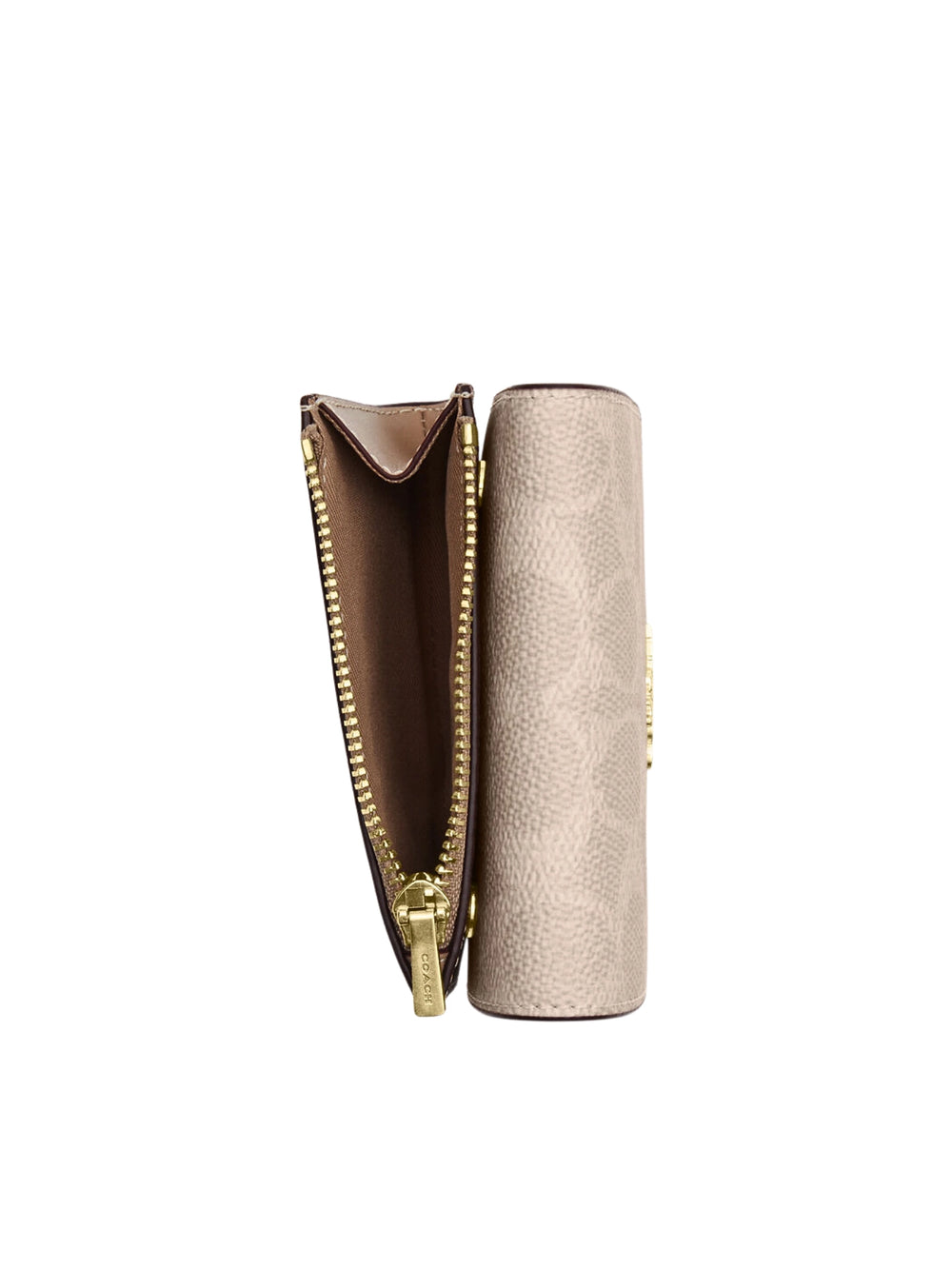 gambar-detail-Coach-Card-Holder-Wallet-In-Blocked-Signature-Canvas-Sand-Tan