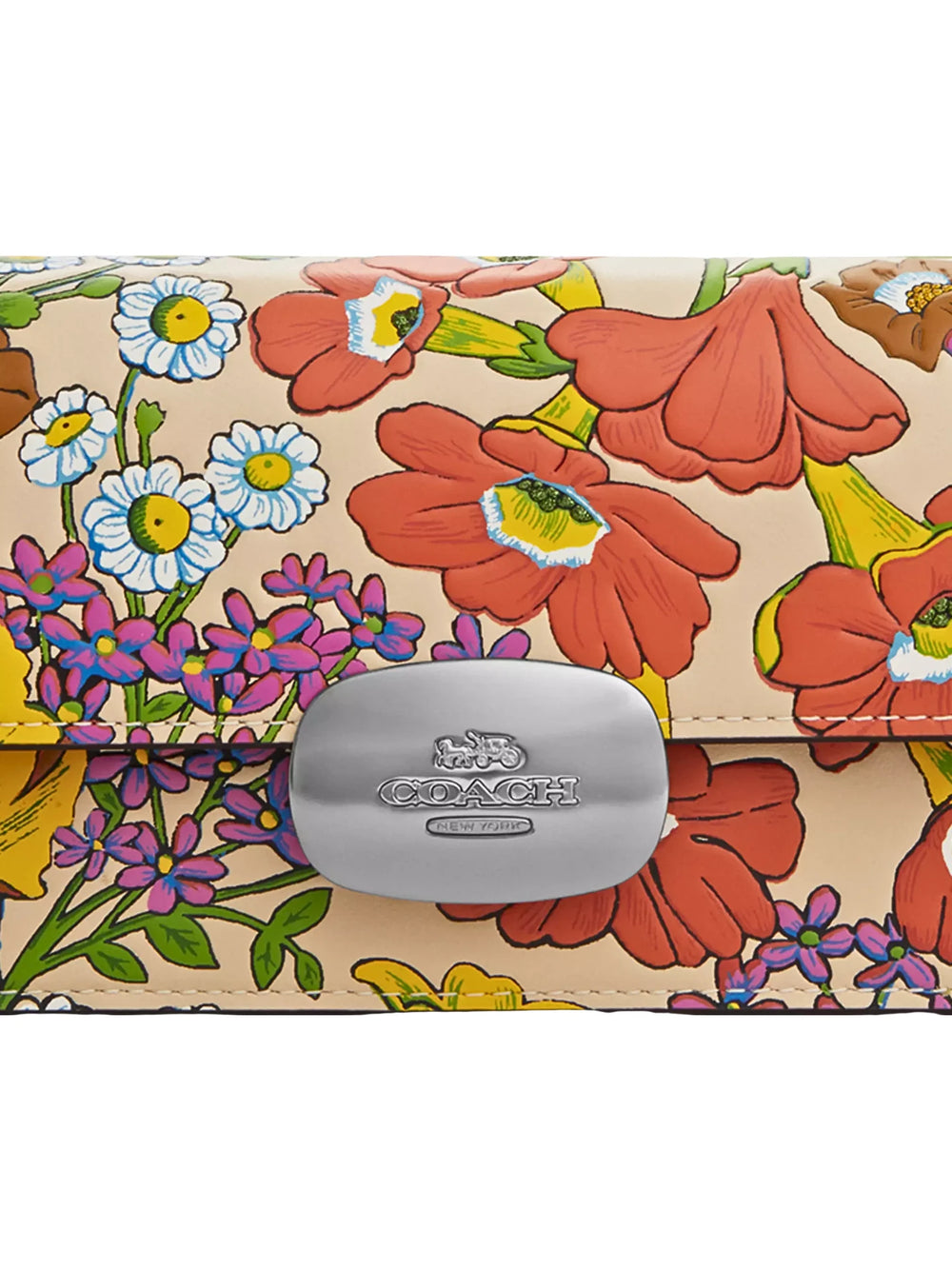 gambar-detail-Coach-Eliza-Small-Flap-Crossbody-With-Floral-Print-Ivory-Multi