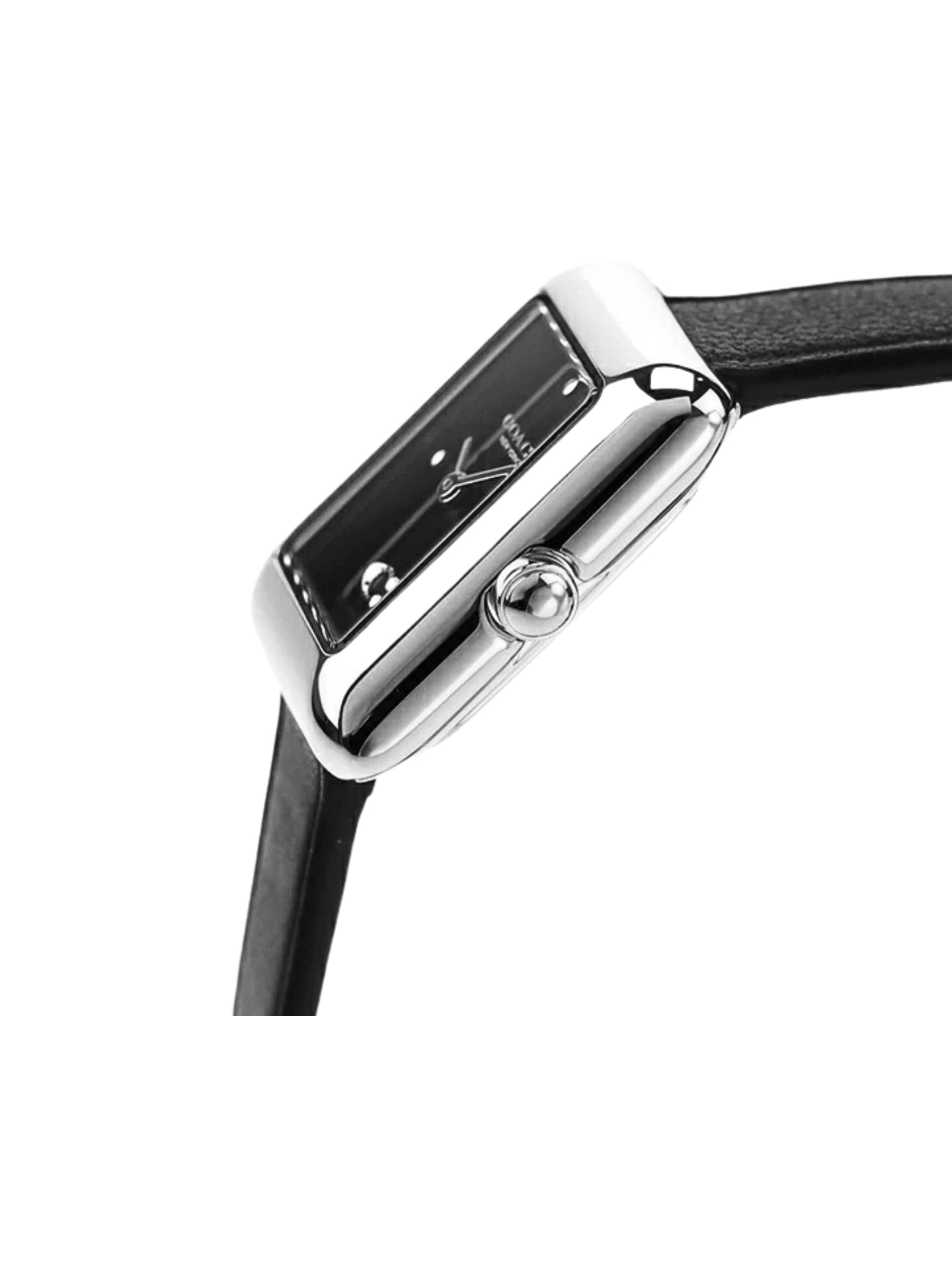 gambar-detail-Coach-Mara-Case-Silver-Black-Leather-Strap-Watch
