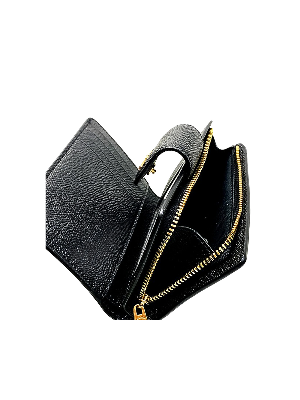 gambar-detail-Coach-Medium-Corner-Zip-Wallet-Black