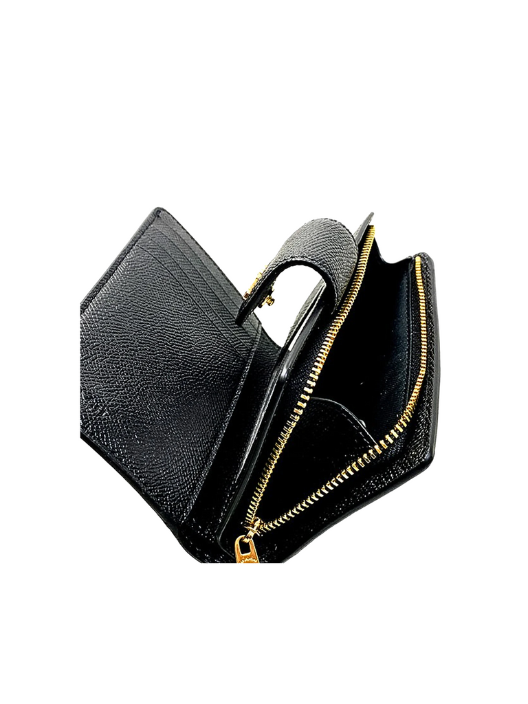 gambar-detail-Coach-Medium-Corner-Zip-Wallet-Black
