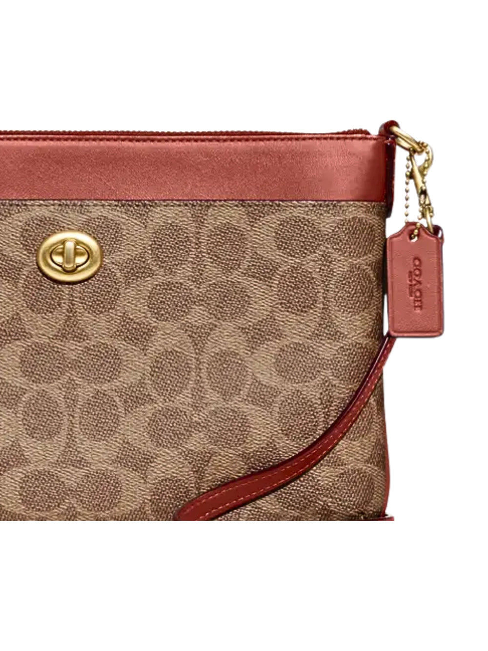 gambar-detail-Coach-Polly-Crossbody-Bag-In-Signature-Canvas-Tan-Rust