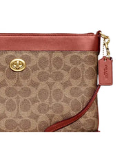 gambar-detail-Coach-Polly-Crossbody-Bag-In-Signature-Canvas-Tan-Rust