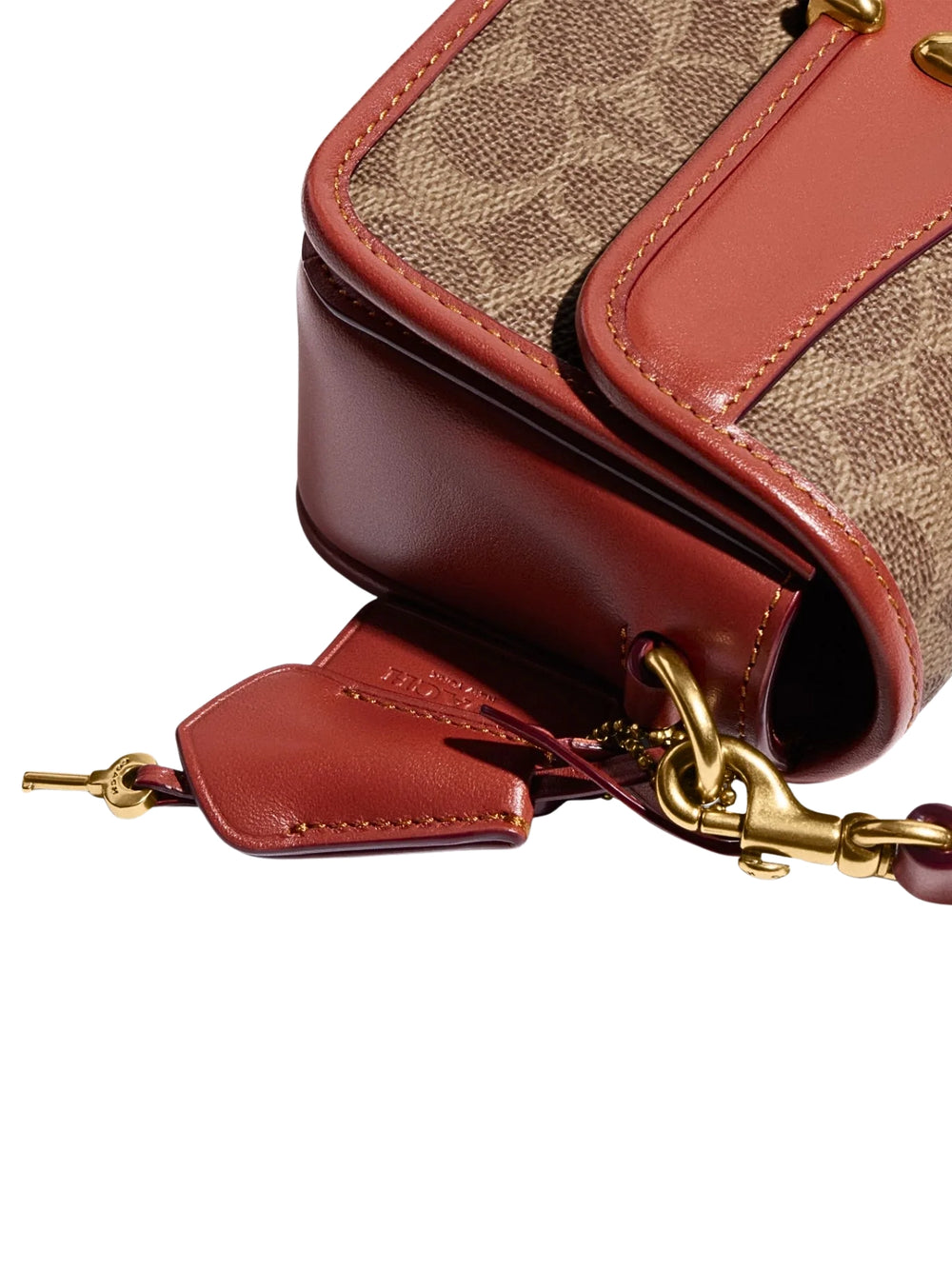 gambar-detail-Coach-Studio-Baguette-Bag-In-Signature-Canvas-Tan-Rust
