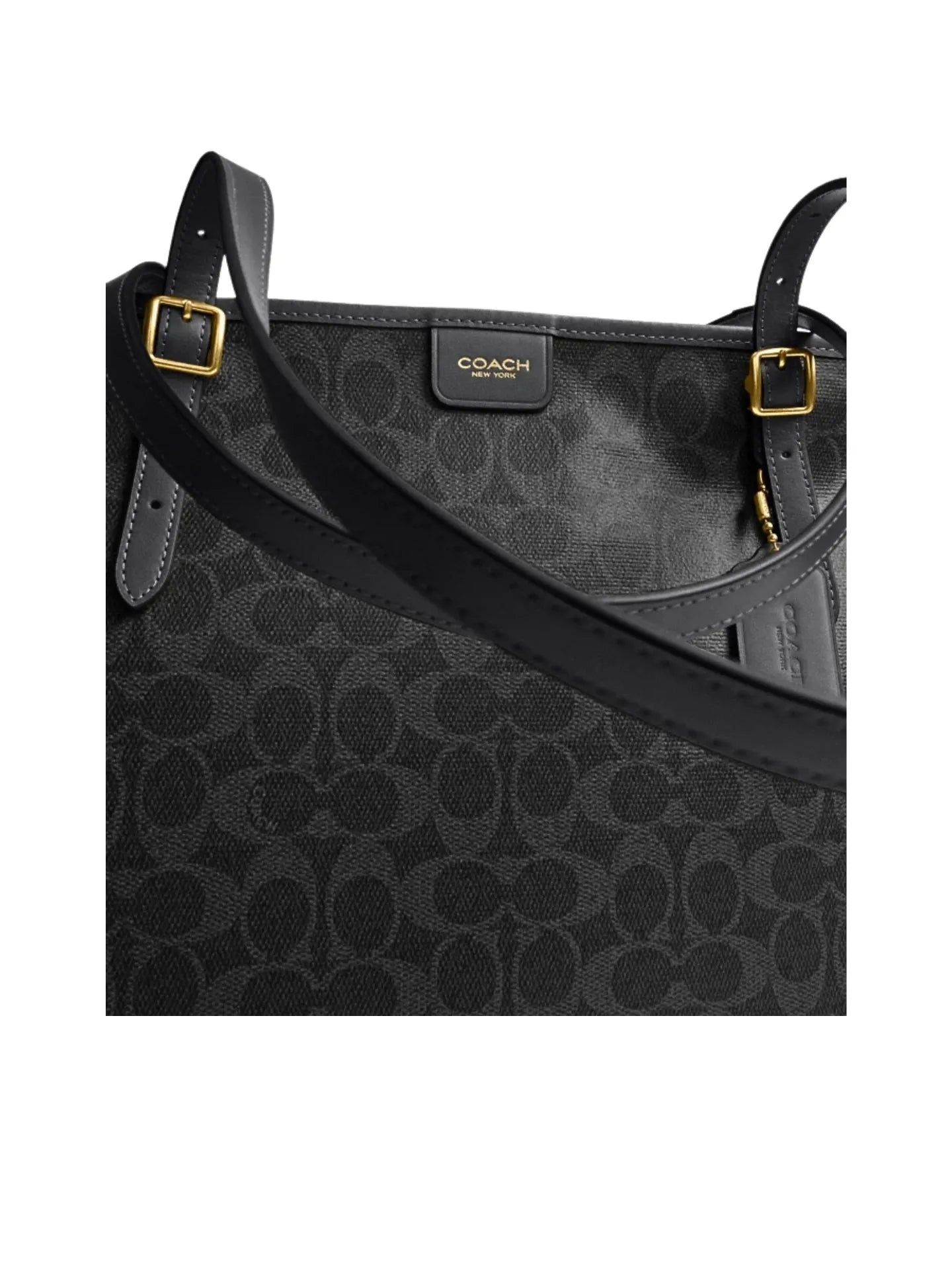 gambar-detail-Coach-Taxi-Tote-Bag-In-Signature-Canvas-Black