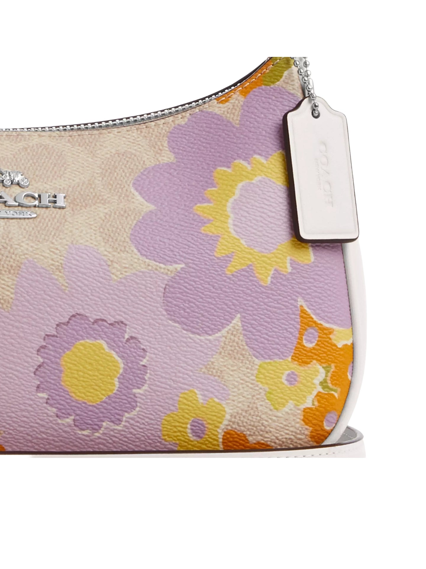 gambar-detail-Coach-Teri-Shoulder-Bag-In-Signature-Canvas-With-Floral-Print-Sand-Multi
