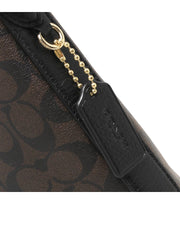 gambar-detail-Coach-Val-Duffle-Signature-Canvas-Brown-Black