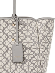 gambar-detail-Kate-Spade-Flower-Jacquard-Large-Everything-Tote-Bag-Grey-Multi