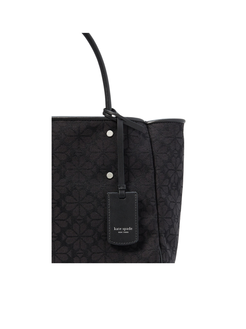 gambar-detail-Kate-Spade-Flower-Jacquard-Medium-Everything-Tote-Bag-Black