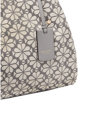 gambar-detail-Kate-Spade-Flower-Jacquard-Medium-Everything-Tote-Bag-Grey-Multi