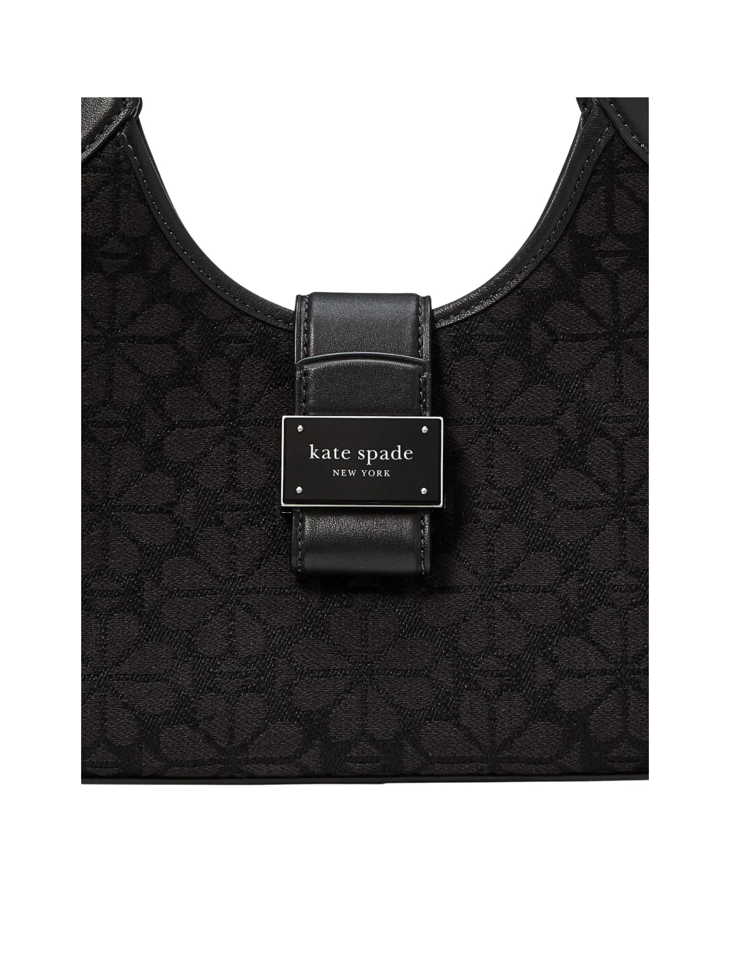 gambar-detail-Kate-Spade-Flower-Jacquard-Nouveau-Small-Shoulder-Bag-Black-Multi