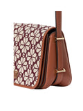 gambar-detail-Kate-Spade-Flower-Jacquard-Small-Flap-Crossbody-Burgundy-Multi