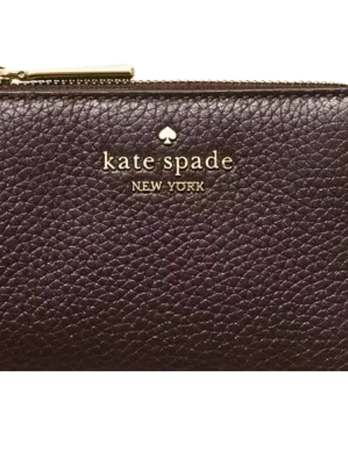 gambar-detail-Kate-Spade-Lena-Pebbled-Leather-Small-L-Zip-Wallet-Hot-Fudge