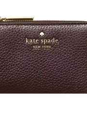 gambar-detail-Kate-Spade-Lena-Pebbled-Leather-Small-L-Zip-Wallet-Hot-Fudge
