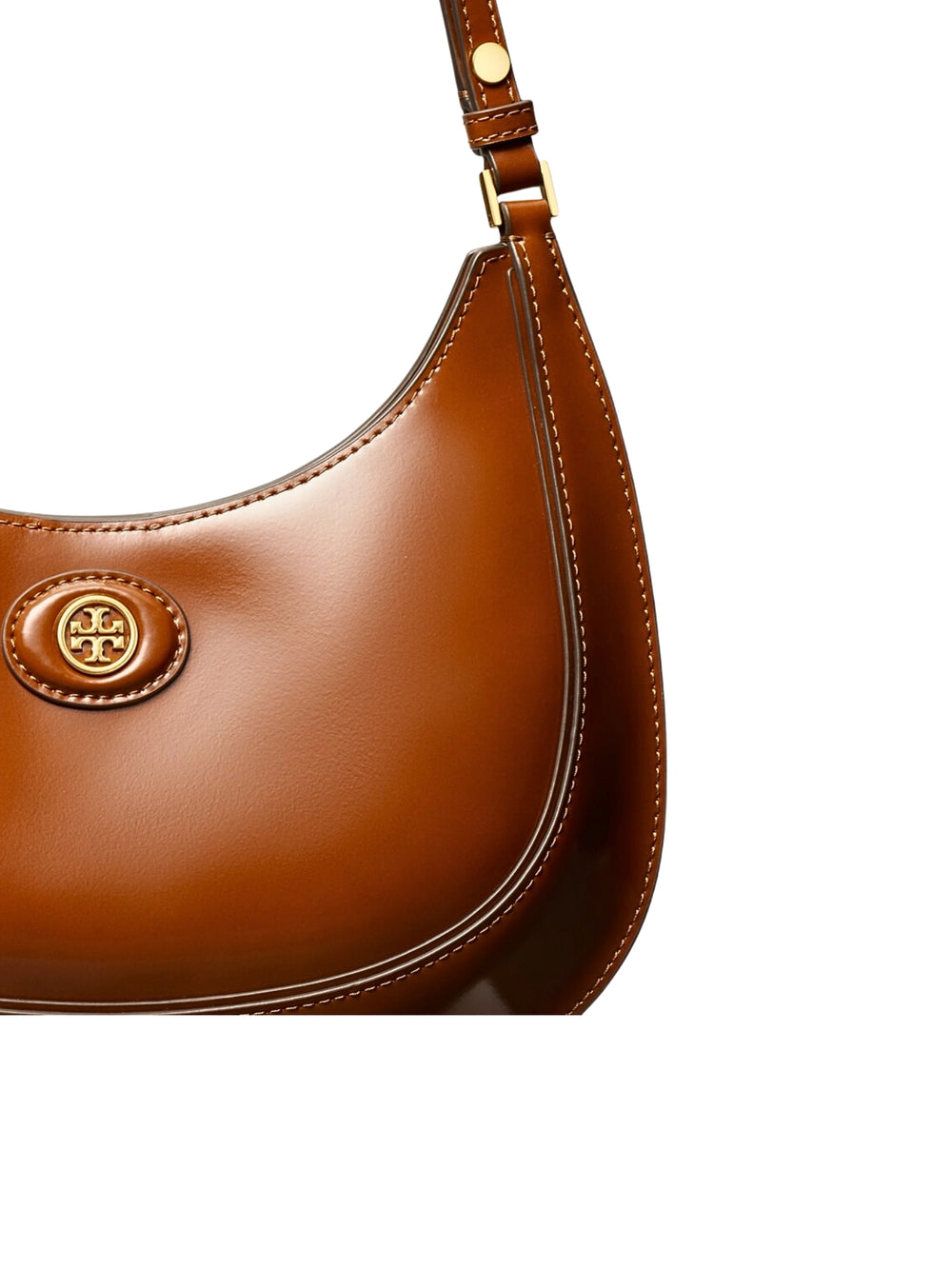 gambar-detail-Tory-Burch-Robinson-Spazzolato-Convertible-Crescent-Bag-Dark-Sienna