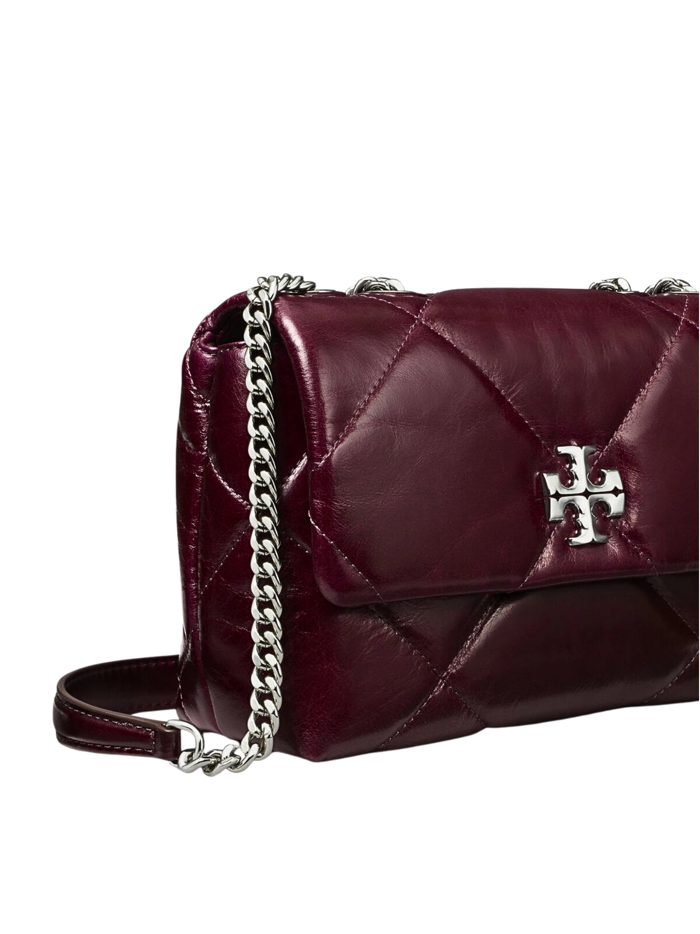 gambar-detail-Tory-Burch-Small-Kira-Diamond-Quilt-Distressed-Shoulder-Bag-Dark-Carmine