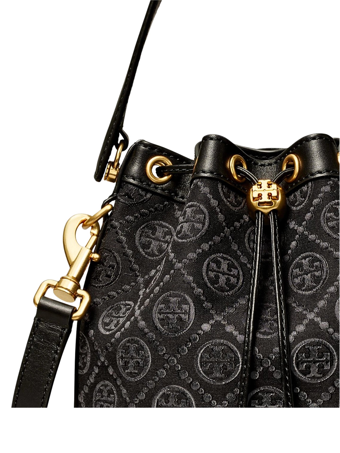 gambar-detail-Tory-Burch-T-Monogram-Bucket-Bag-Black