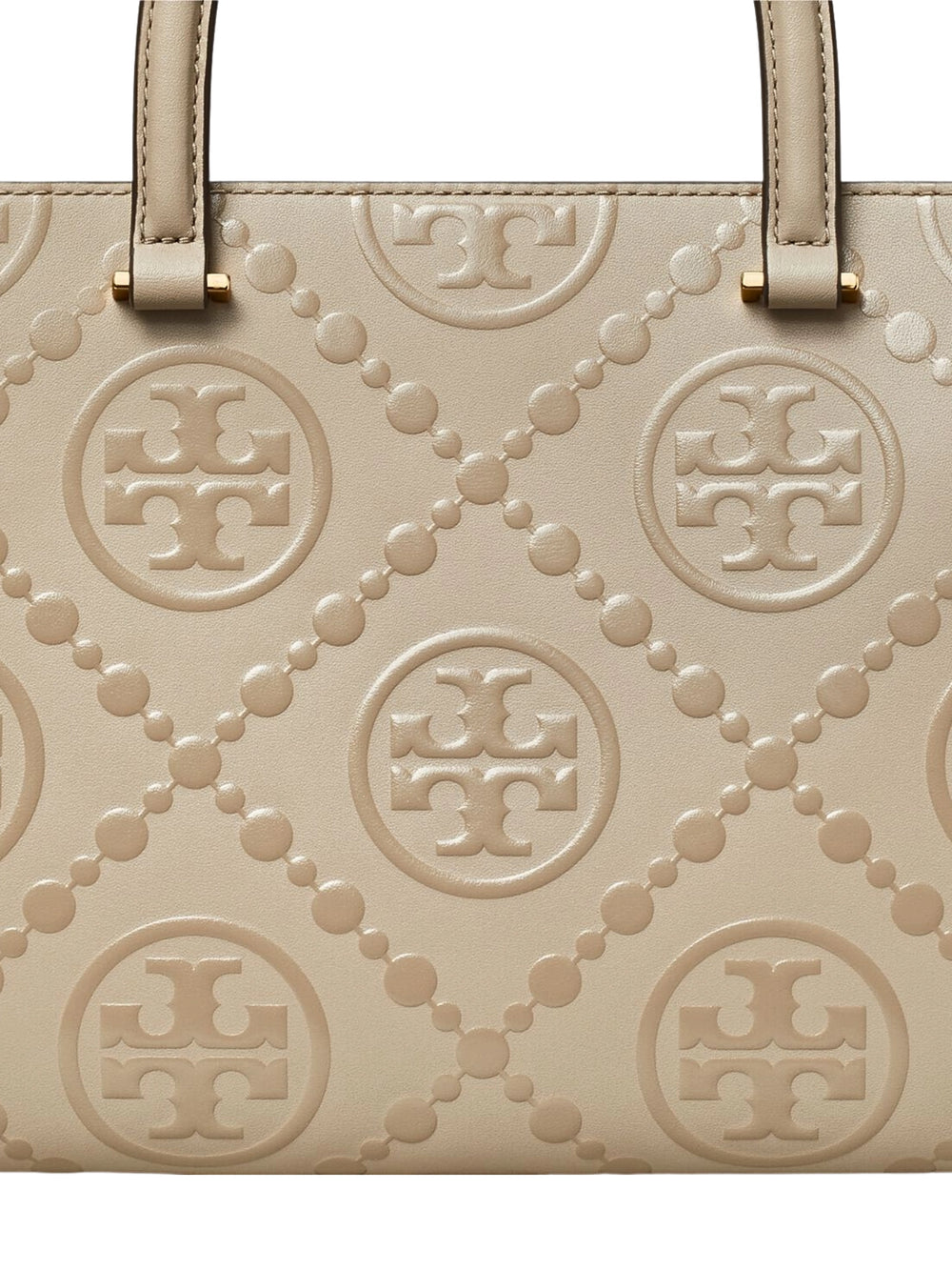 gambar-detail-Tory-Burch-T-Monogram-Embossed-Square-Tote-Bag-Fresh-Clay