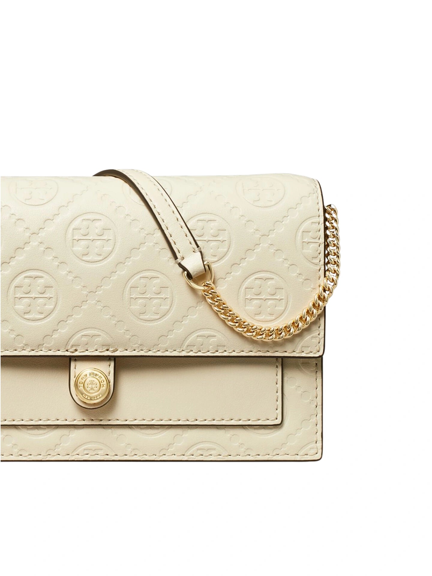 gambar-detail-Tory-Burch-T-Monogram-Leather-Chain-Wallet-Light-Cream