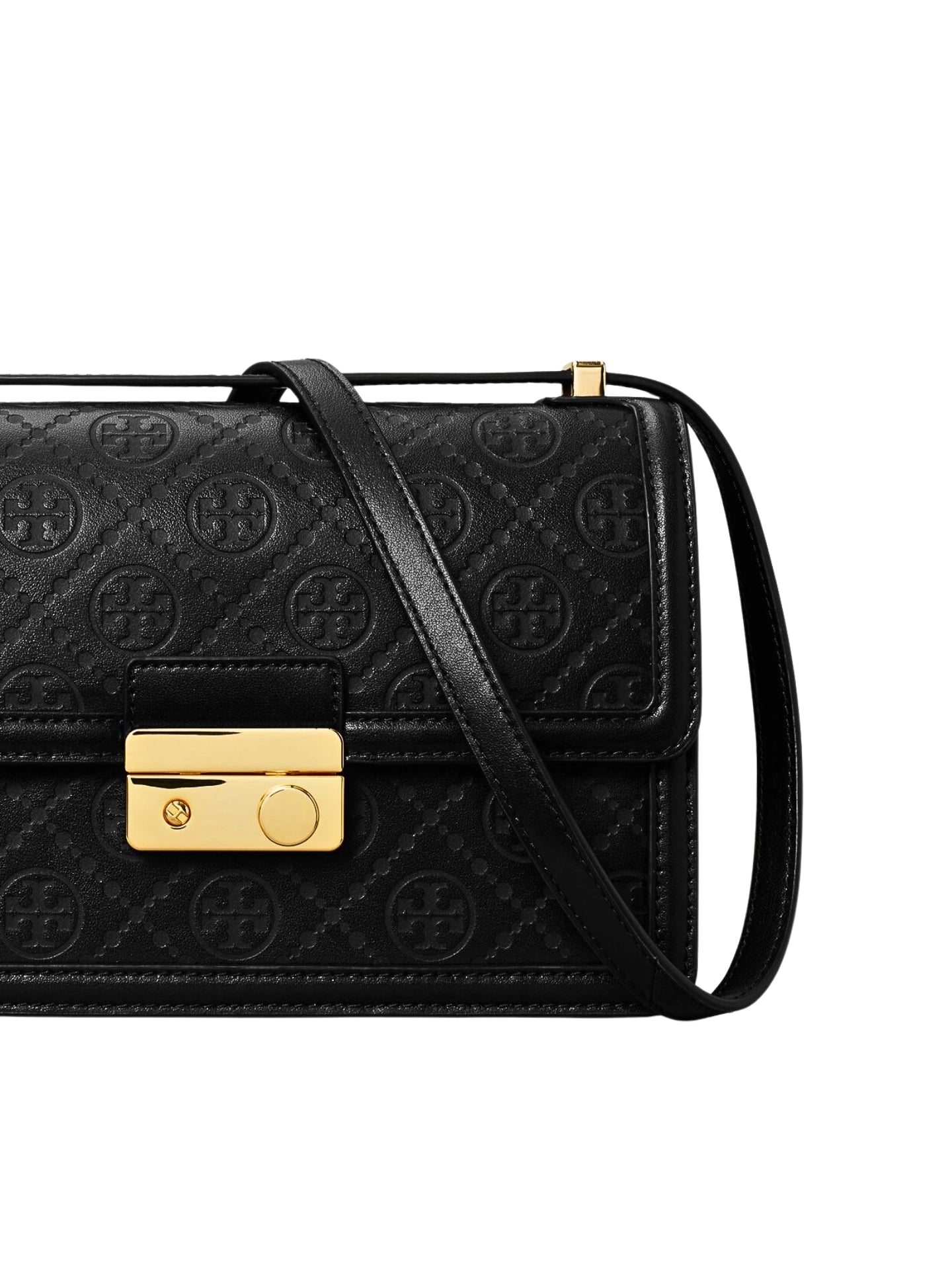 gambar-detail-Tory-Burch-T-Monogram-Leather-Shoulder-Bag-Black