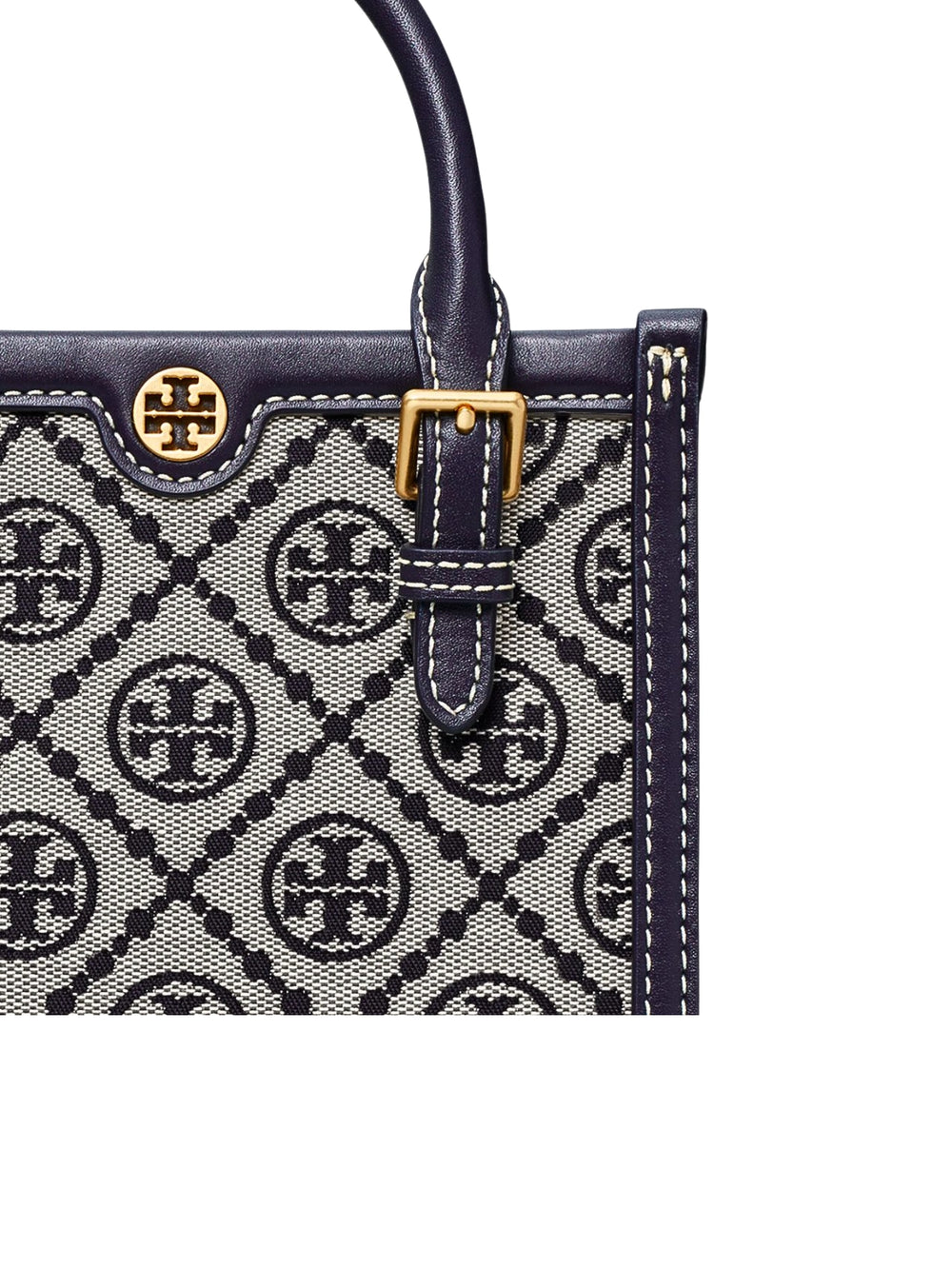 gambar-detail-Tory-Burch-T-Monogram-Mini-NS-Tote-Bag-Tory-Navy