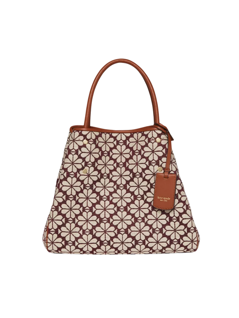 gambar-kait-Kate-Spade-Flower-Jacquard-Medium-Everything-Tote-Bag-Burgundy-Multi