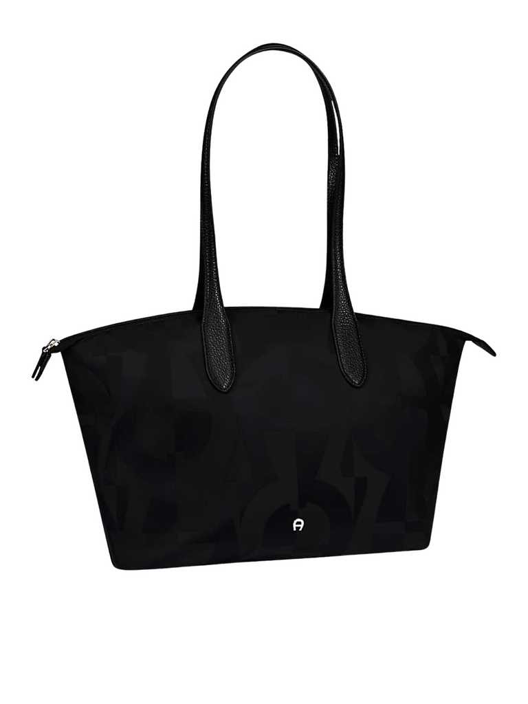 gambar-samping-Aigner-Viaggio-M-Handbag-Black