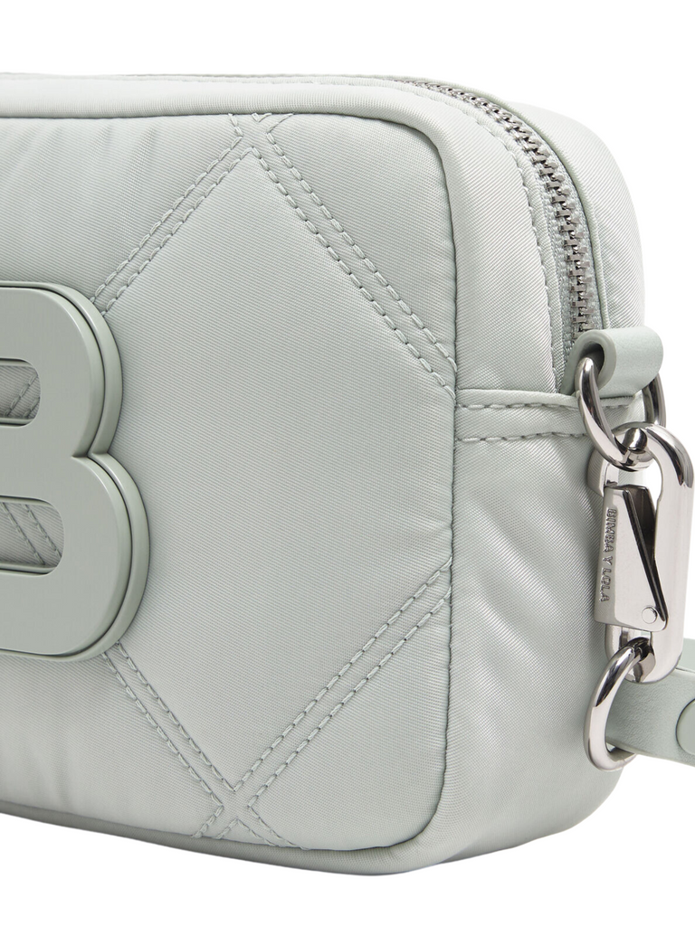 Bimba Y Lola Logo-print Leather Sling Bag In White