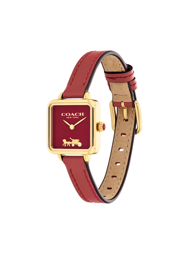 gambar-samping-Coach-14504226-Cass-Ladies-Dial-Leather-Strap-Red