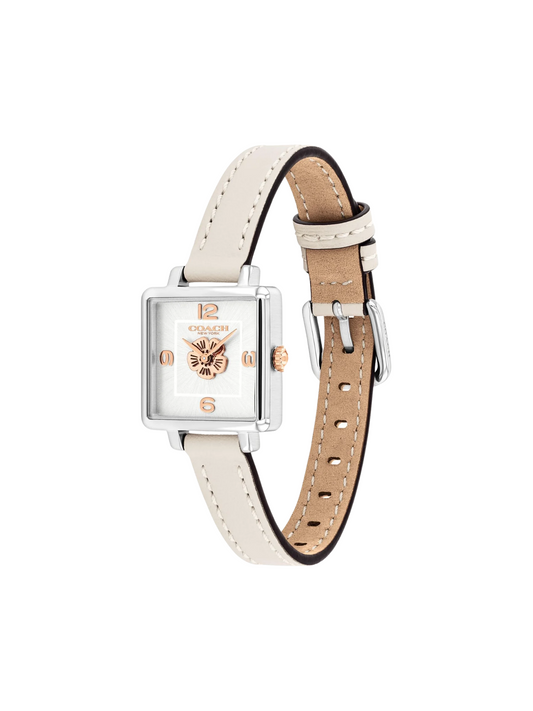 gambar-samping-Coach-Cass-With-Floral-Logo-Leather-Strap-White