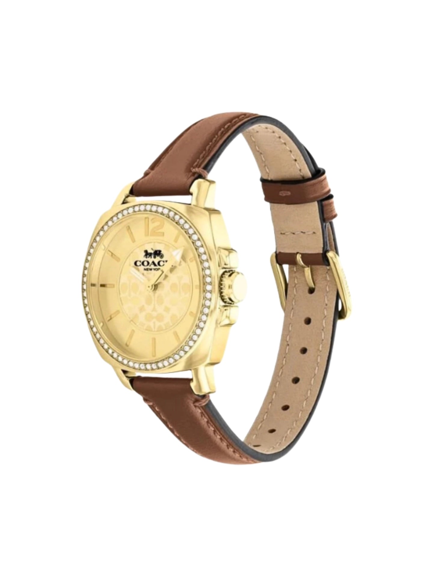 gambar-samping-Coach-Boyfriend-34mm-Leather-Strap-Watch-Brown
