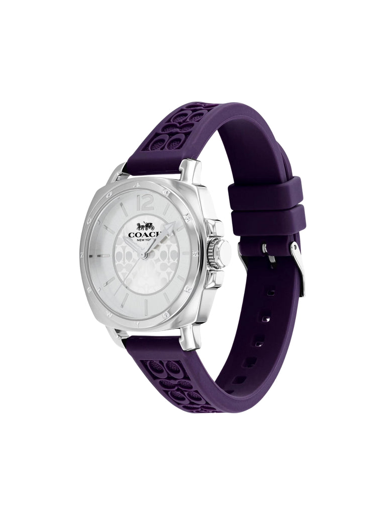 gambar-samping-Coach-Boyfriend-Purple-Silicone-Rubber-Strap-Watch