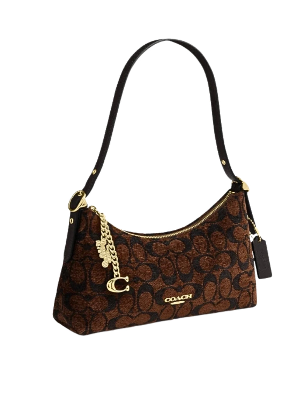 gambar-samping-Coach-Emeilia-Shoulder-Bag-In-Signature-Chenille-Truffle