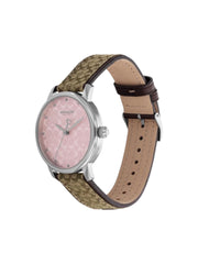 gambar-samping-Coach-Grand-Women_s-Pink-Dial-Brown-Logo-Strap-Watch