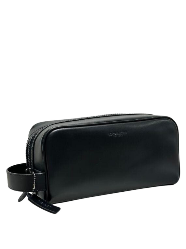 gambar-samping-Coach-Leather-Large-Travel-Kit-Pouch-Bag-Black