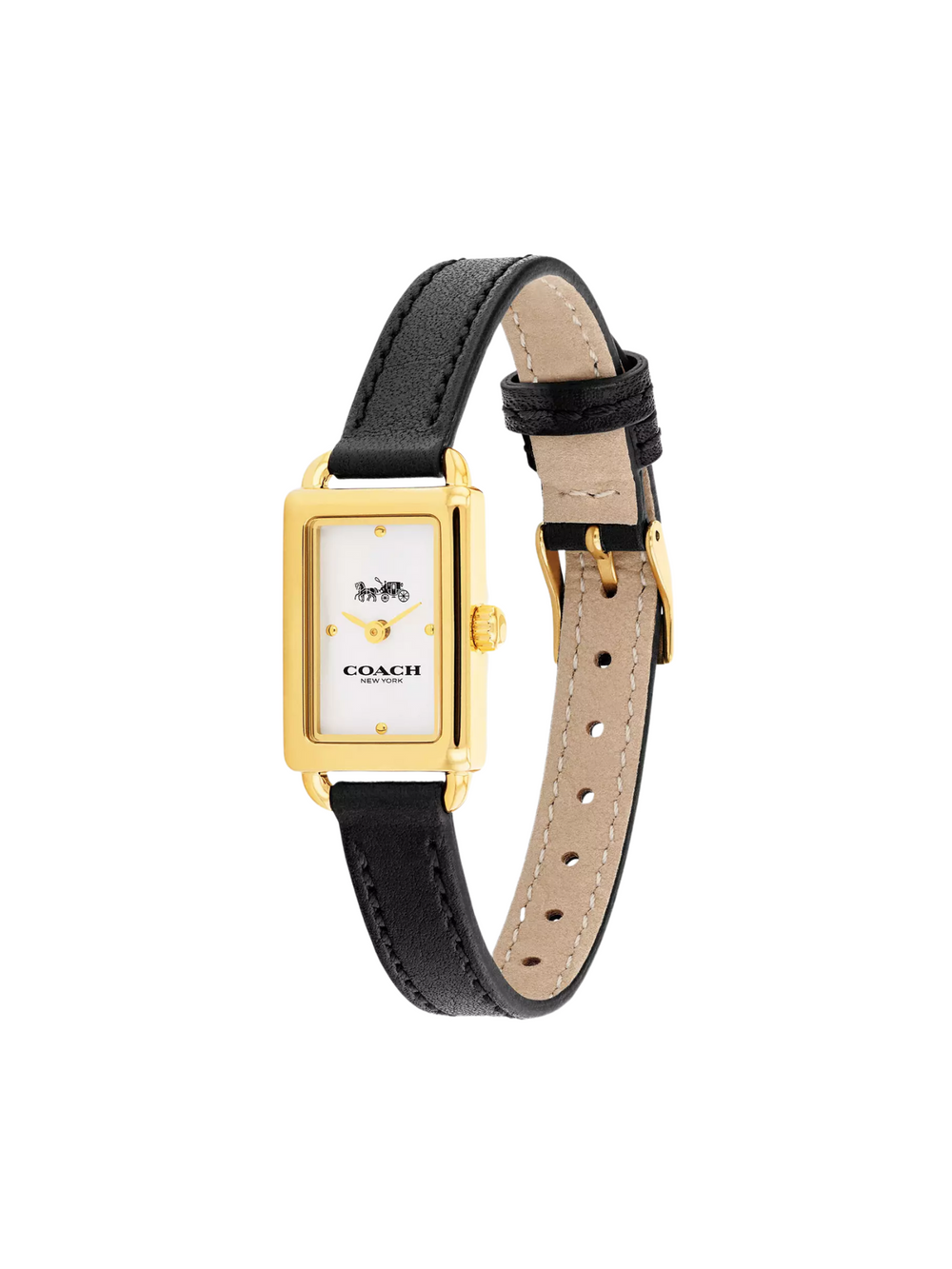 gambar-samping-Coach-Liz-Watch-24-Mm-White-Dial-Leather-Strap-Black