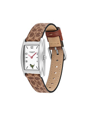 gambar-samping-Coach-Reese-Quartz-Watch-24mm-Khaki-With-Interchangeable-Pink-Striped-Leather-Strap