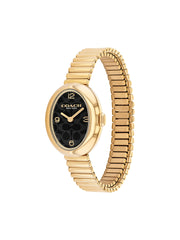 gambar-samping-Coach-Sammy-Black-Dial-Gold-Strap-Stainless-Steel-Watch