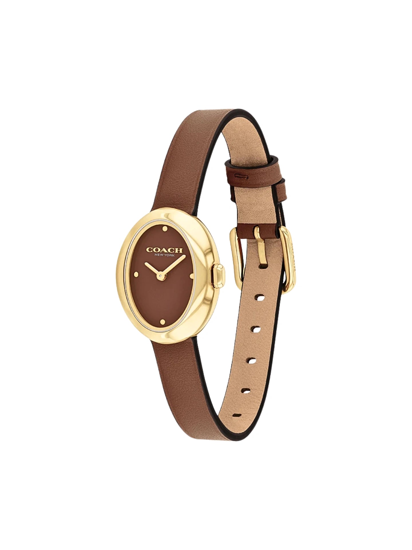 gambar-samping-Coach-Sammy-Quartz-Gold-Case-Brown-Leather-Strap-Watch