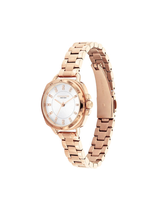 gambar-samping-Coach-Tatum-White-Dial-Womens-Stainless-Steel-Quartz-Watch-Rosegold